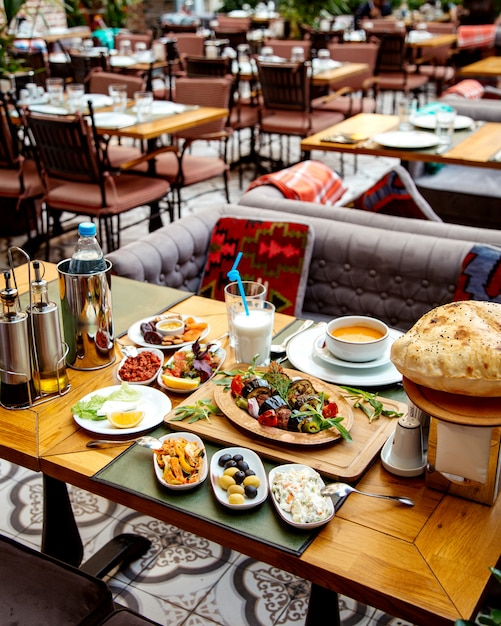 A restaurant in the hotel with a variety of food options