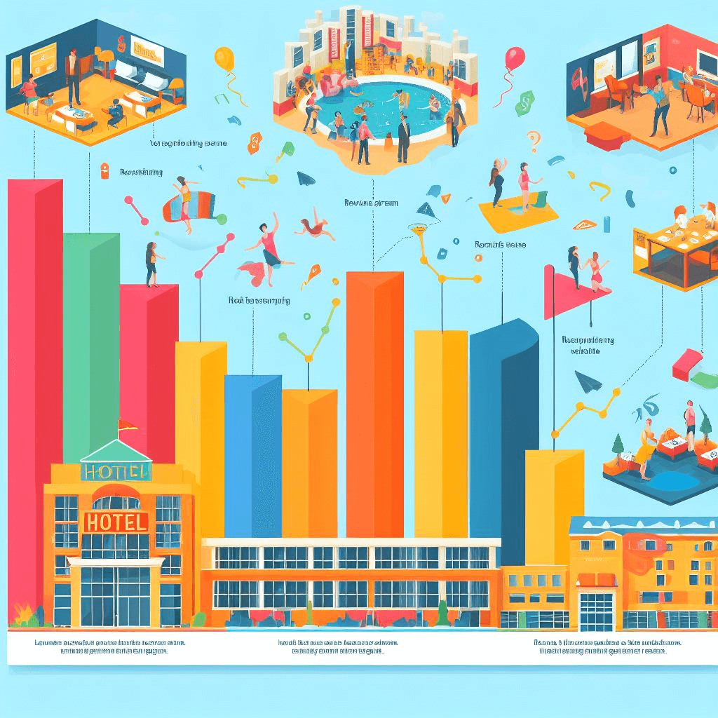 hotel sales turnout being presented from a bar graph